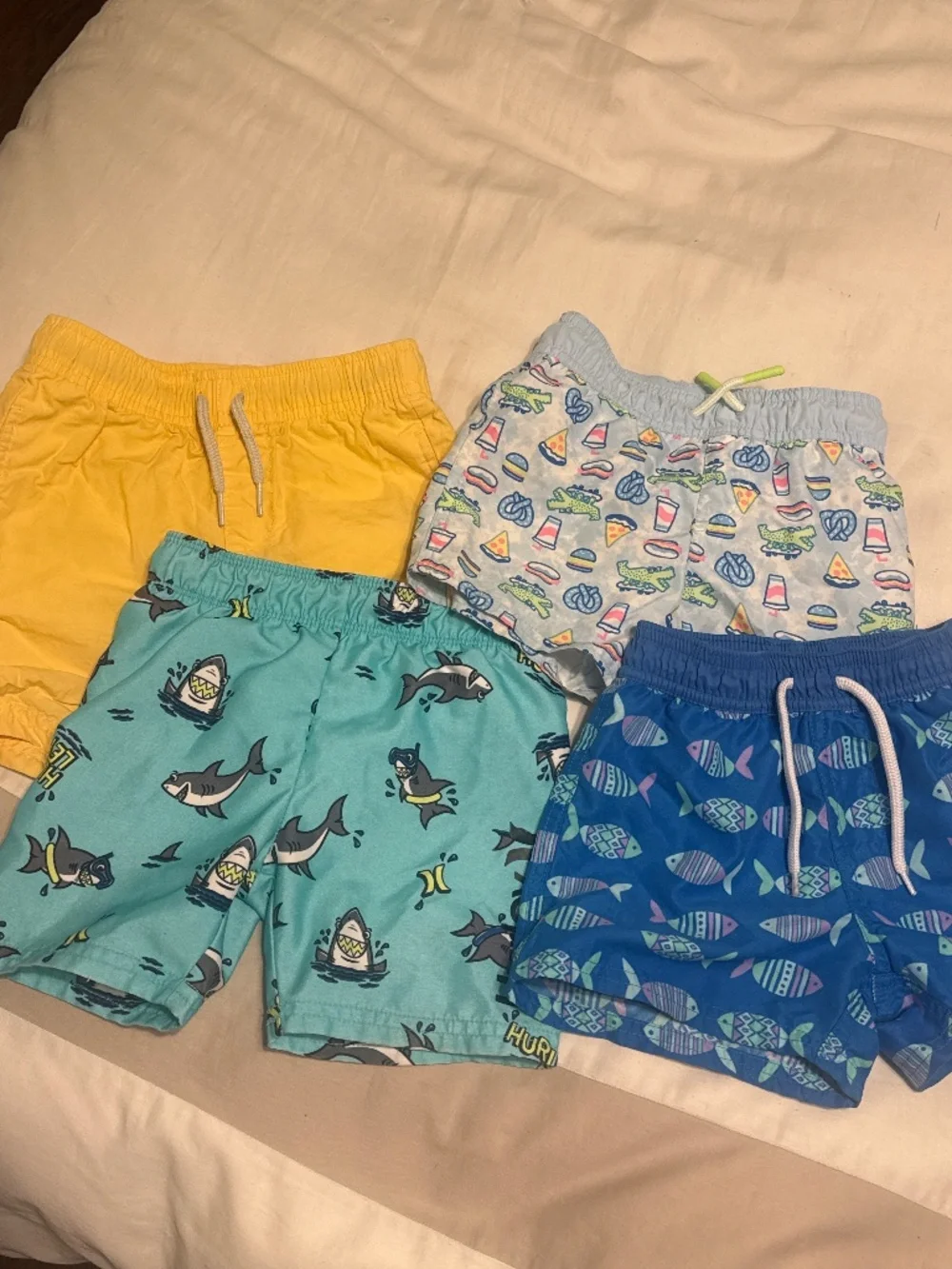 2T Boys’ Swim Shorts Bundle – 4 Pairs
